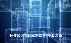 如何购买TokenIM能量：全面